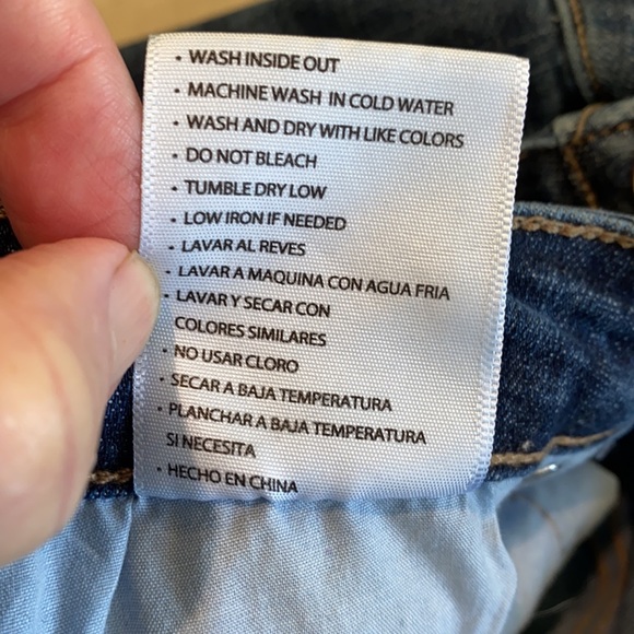 KanCan Dark Distressed Fringe Ankle Skinny Jeans Sz. 5 (26) EUC - Picture 11 of 11